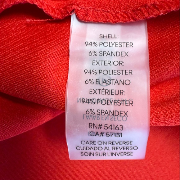 Calvin Klein Women's Fit & Flare Belted
A-Line Bright Red Midi Dress Size 2 - Picture 8 of 9